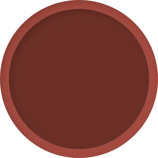 a shadowed dark red circle background