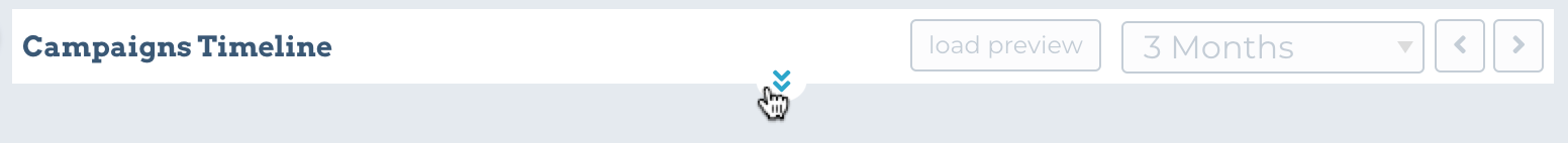 Image showing the location of the timeline dropdown for campaignes