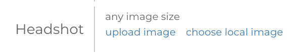 Image of the image uploader