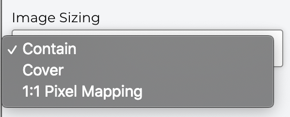 dropdown list of all the image types including contain, cover, 1:1